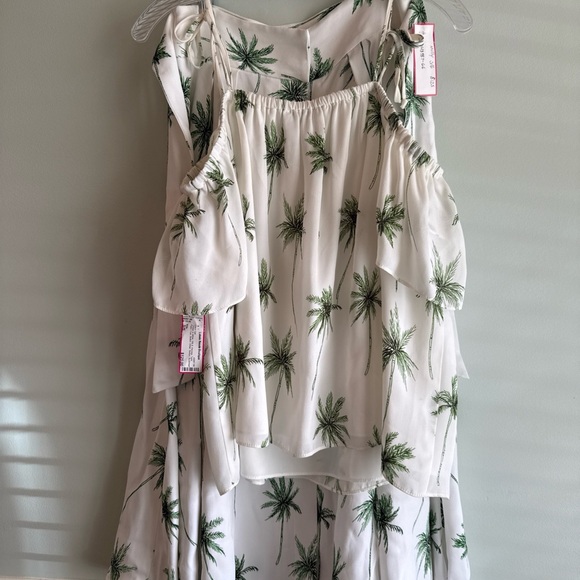 white dress with green leaves Welcome To The Jungle main image 1